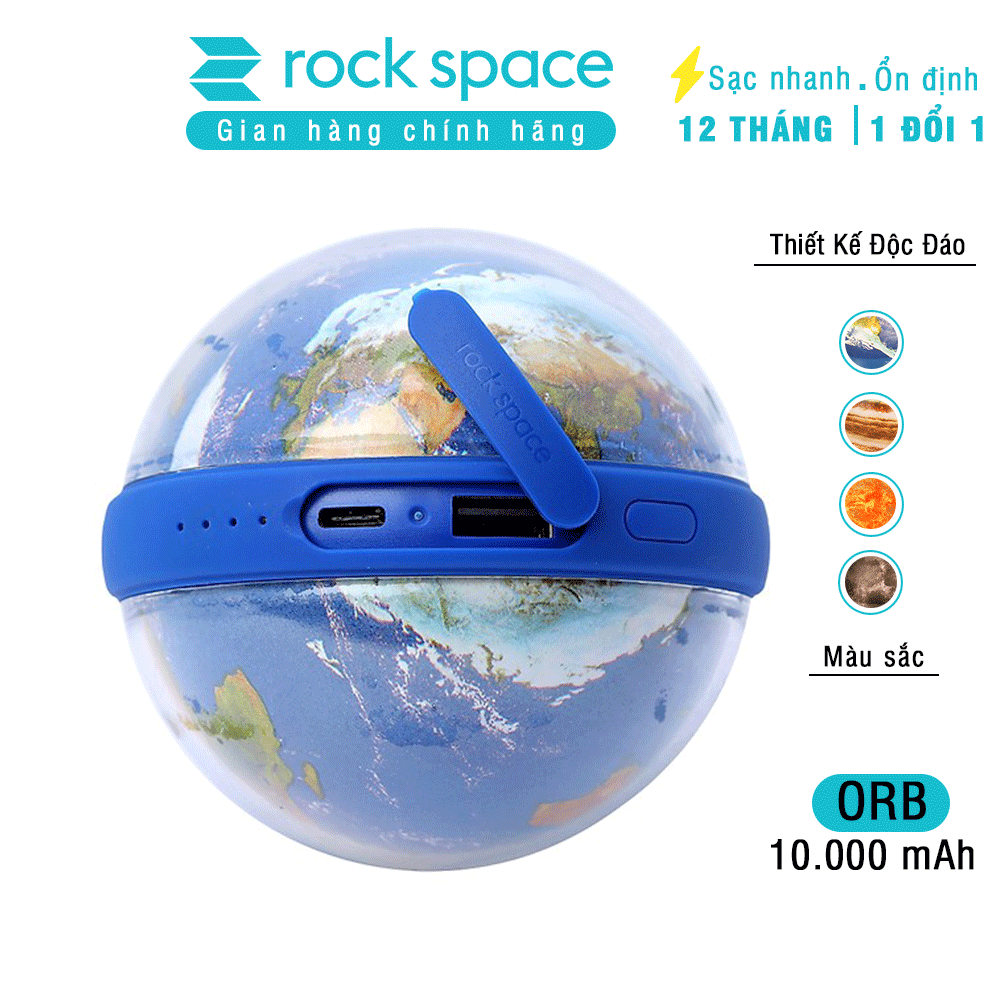 Sạc dự phòng Rockspace ORB thiết kế mô phỏng các hành tinh