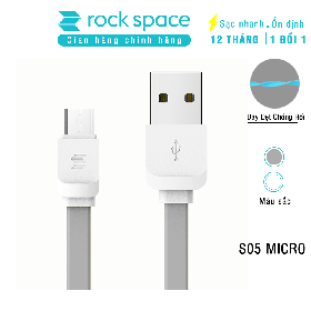 Cáp sạc Rockspace S05 Micro dành cho điện thoại android, 