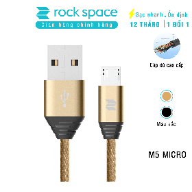 Cáp sạc Rock Space M5 micro usb cho điện thoại android