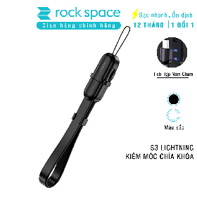 Cáp ngắn Rockspace S3 lightning/TypeC cho iphone / Samsung