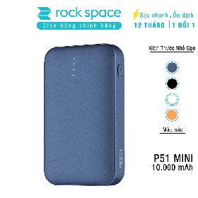 Pin sạc dự phòng mini Rockspace P51 10.000mAh