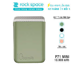 pin sạc dự phòng Rockspace P71 10.000mAh